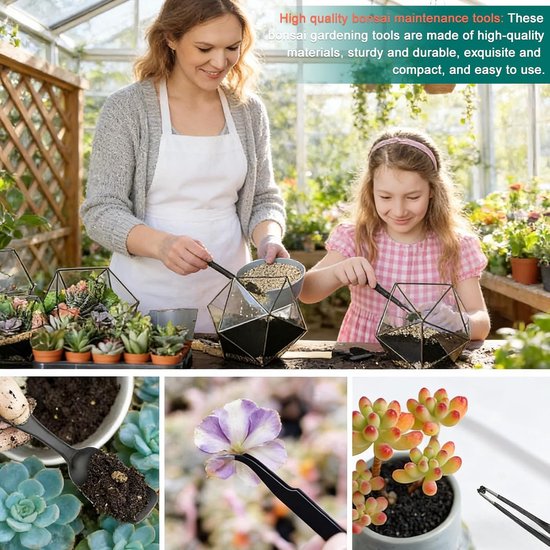 Tuin Gereedschap Set - Bonsai Tools - Planten Verzorgen - 24 Delige Set - 38 x 28 x 6 cm — afbeelding 4