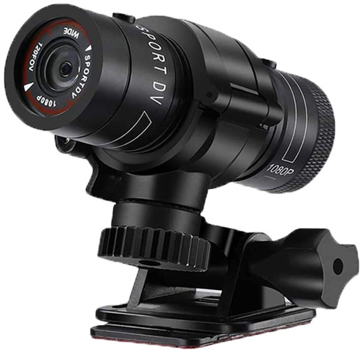 Actiecamera voor fietsen, waterdichte 1080P HD DV-camcorder, ingebouwde microfoon, geschikt voor fietsen, motorrijden en buitensporten.
