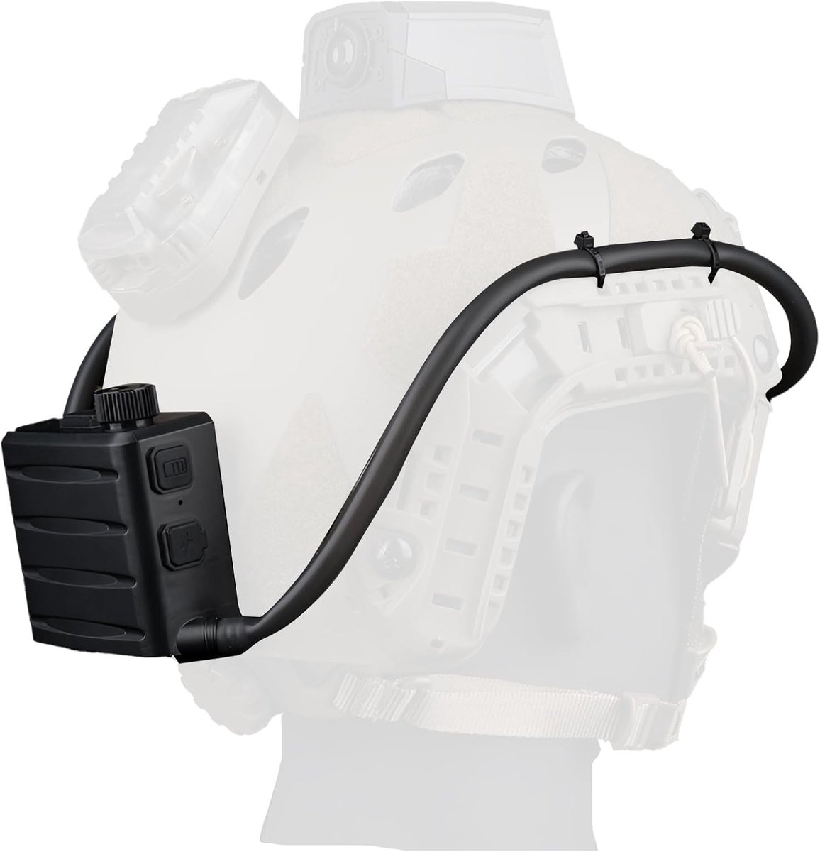 Verstelbare Anti-Fog Ventilator voor Brillen met USB-C, Turbo Knop en Windkracht Regeling voor Fietshulpmiddelen en Helmen