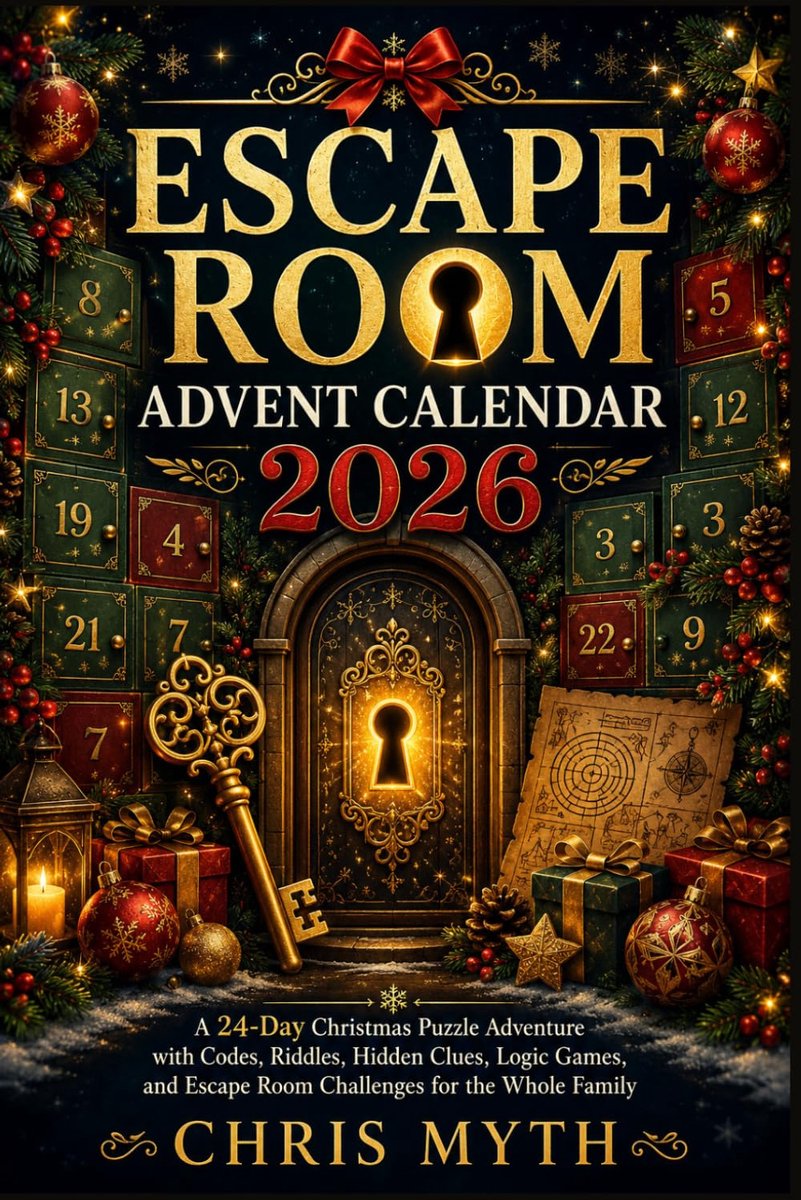 The Escape Room Advent Calendar 2026: A 24-Day Christmas Puzzle Adventure with Codes, Riddles, Hidden Clues, Logic - ShopVlot