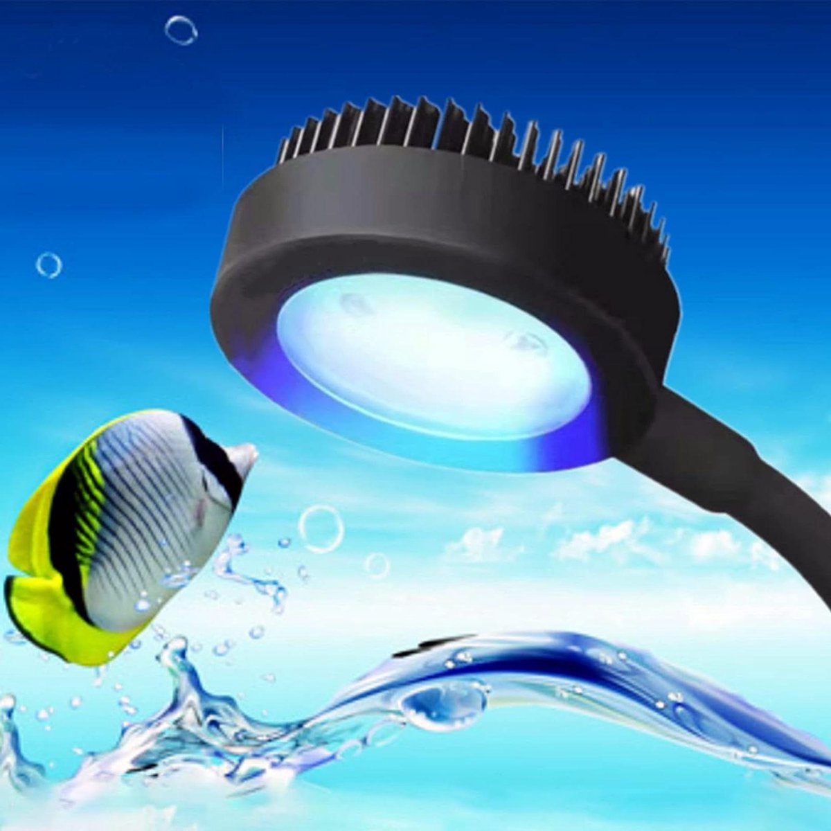 Aquariumlamp LED - Mini Vis Tank - Planten Groei - Volledig Spectrum - 5 Watt - Zwart