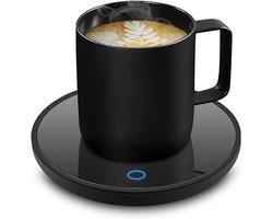 Koffiemok Warmer Elektrisch – Automatische Uitschakeling & Temperatuurinstelling | Mokwarmer voor Kantoor | Voor Koffie, Cacao & Melk