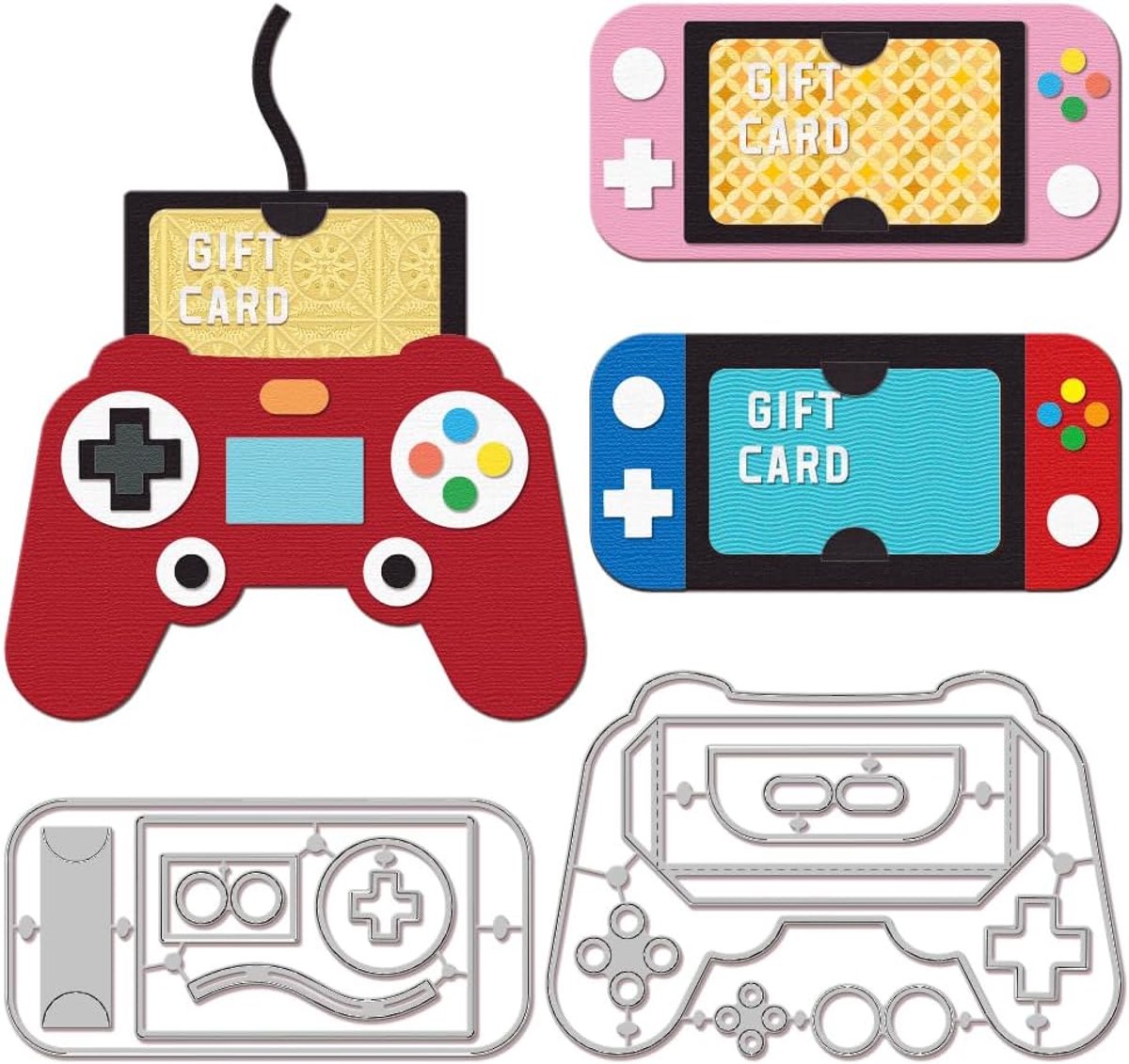 Game Console Frame Snijmatrijzen voor DIY Scrapbooking Metalen Snijmalen Cadeau Kaart Houder Snijmatrijzen Sjablonen voor Kaarten Maken Embossing Foto Album Craft Decor