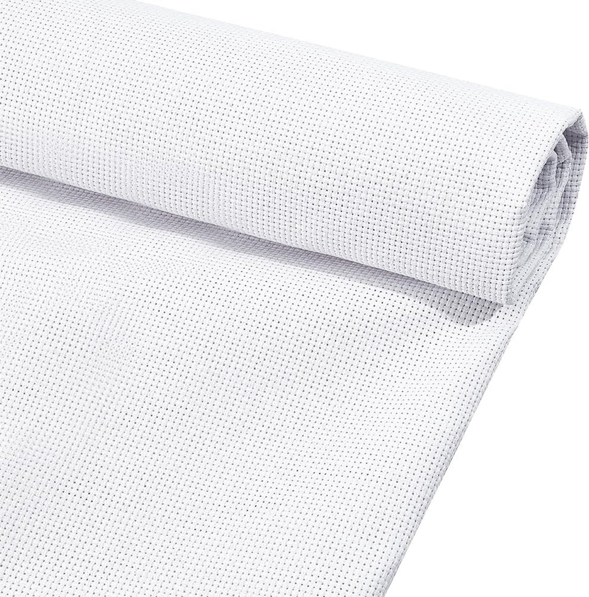 Stof, 1 x 1,5 m/39 x 59 inch witte kruissteek Aida stof voor ambachtelijke borduurwerk, handgemaakt handwerken, doe-het-zelf handwerk