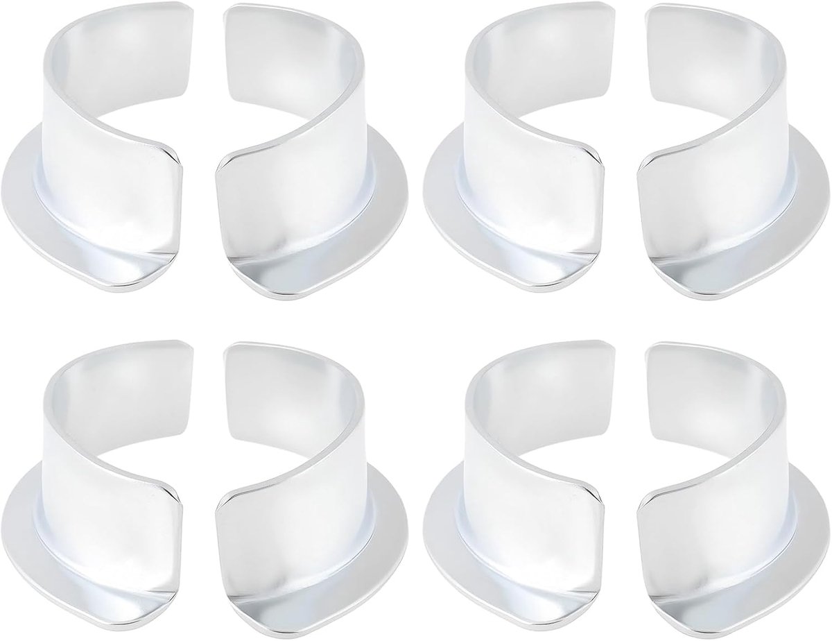 4 Pairs Motorcycles Exhaust Half Moon Collets Compatible with Honda