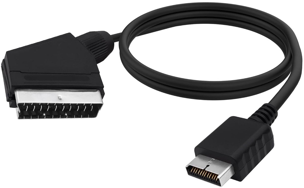 naar SCART AV Kabel Compatibel met PS2 PS3 SCART AV TV Audio Video Converter Kabel Mannelijk naar Mannelijk Connector spelconsole vervangende kabel PAL NIET voor HDMI -1.8M / 5.9FT