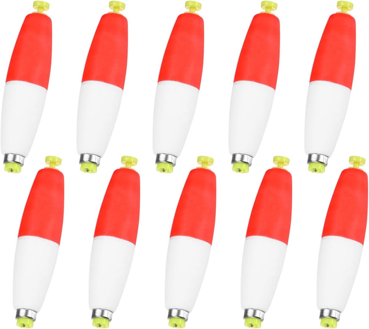 METERXITY Pack Vissen Bobbers Floats, EVA Foam Gewogen Bobbers, Clip-on Floats Slip Kurken Floaters Sterke Boeien