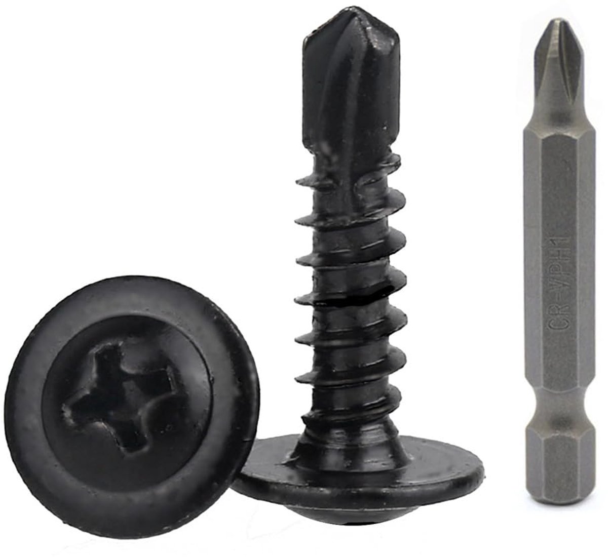 schroeven M4.2 x 38 mm - 410 Roestvrij stalen boorschroeven (50 stuks) - Voor hout, meubels & metaal - zelftappend met bit - Zelftappende plaatschroeven met hoge weerstand