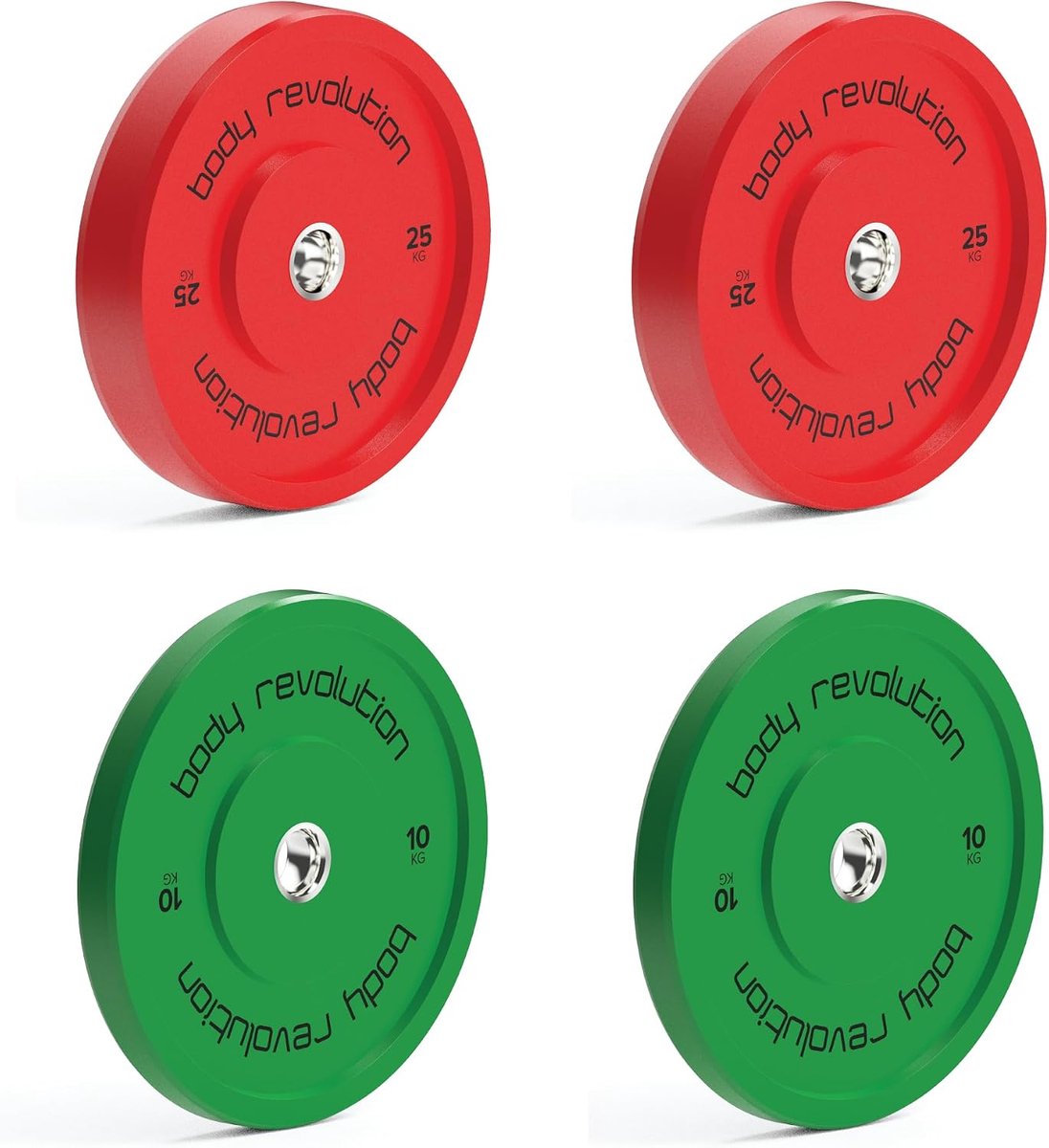Olympische gewichtschijven 5 kg - 25 kg - rubber bumperplaten - ideaal voor krachttraining - SnelShoppen