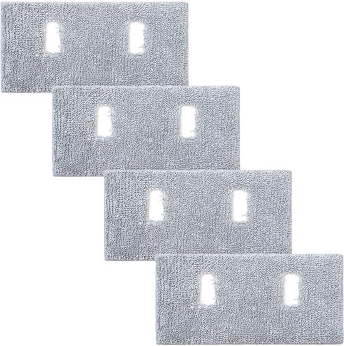 compatibel met Olvy A10 draadloze stofzuiger - 4 stuks - Microvezel - Wasbaar en herbruikbaar vloerreinigingspads