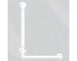 modunful Handgreep voor senioren, 70 x 50 cm, L-vormige douchegreep, badkamer, antislip, van roestvrij staal, badgreep, gehandicapten, wandmontage, handgrepen voor toilet, badkamer, trappen