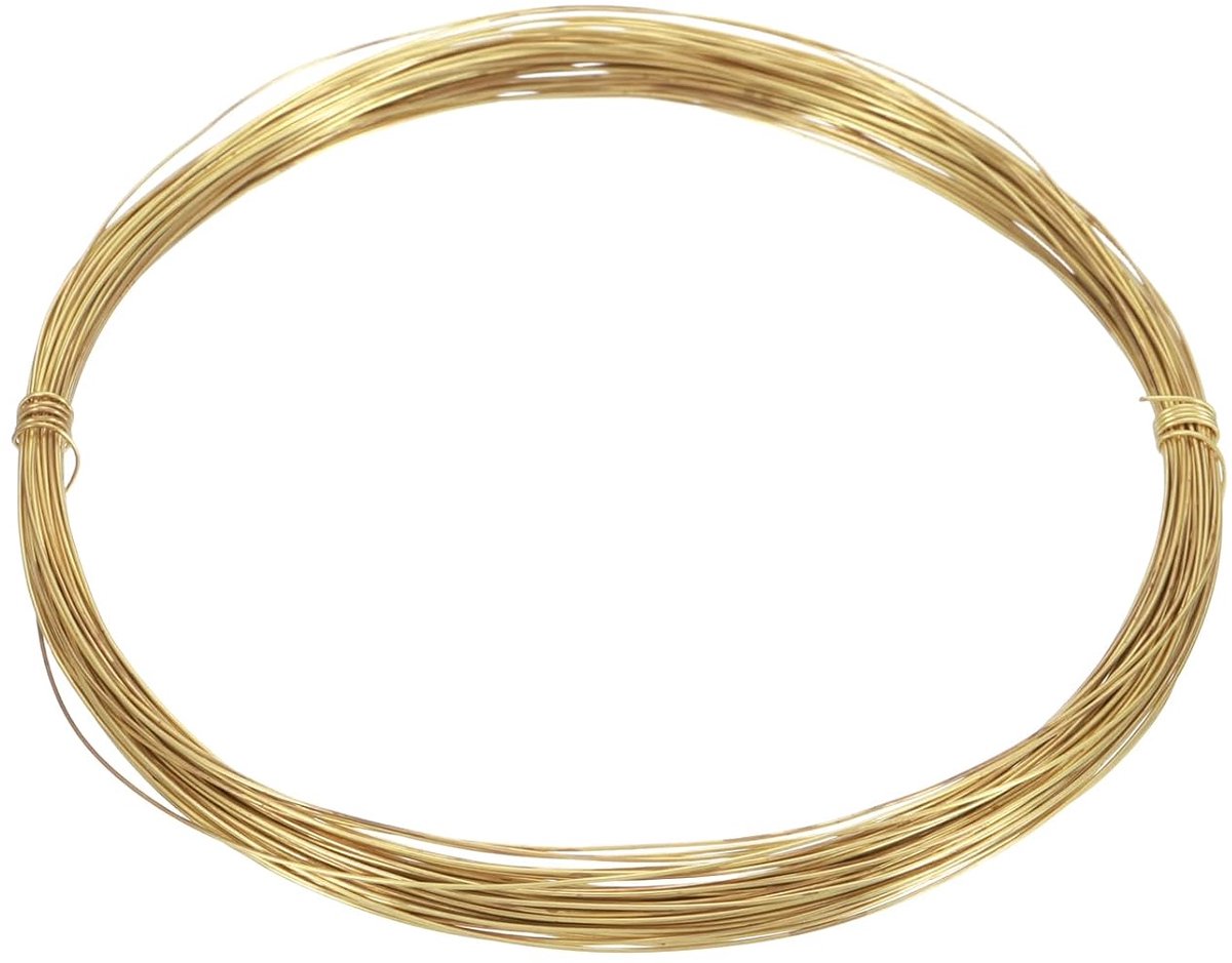 Draad, 26 gauge, voor knutselwerk, 15,24 m, flexibel en buigbaar, voor het maken van sieraden, doe-het-zelf, modellering, decoratie (rond)
