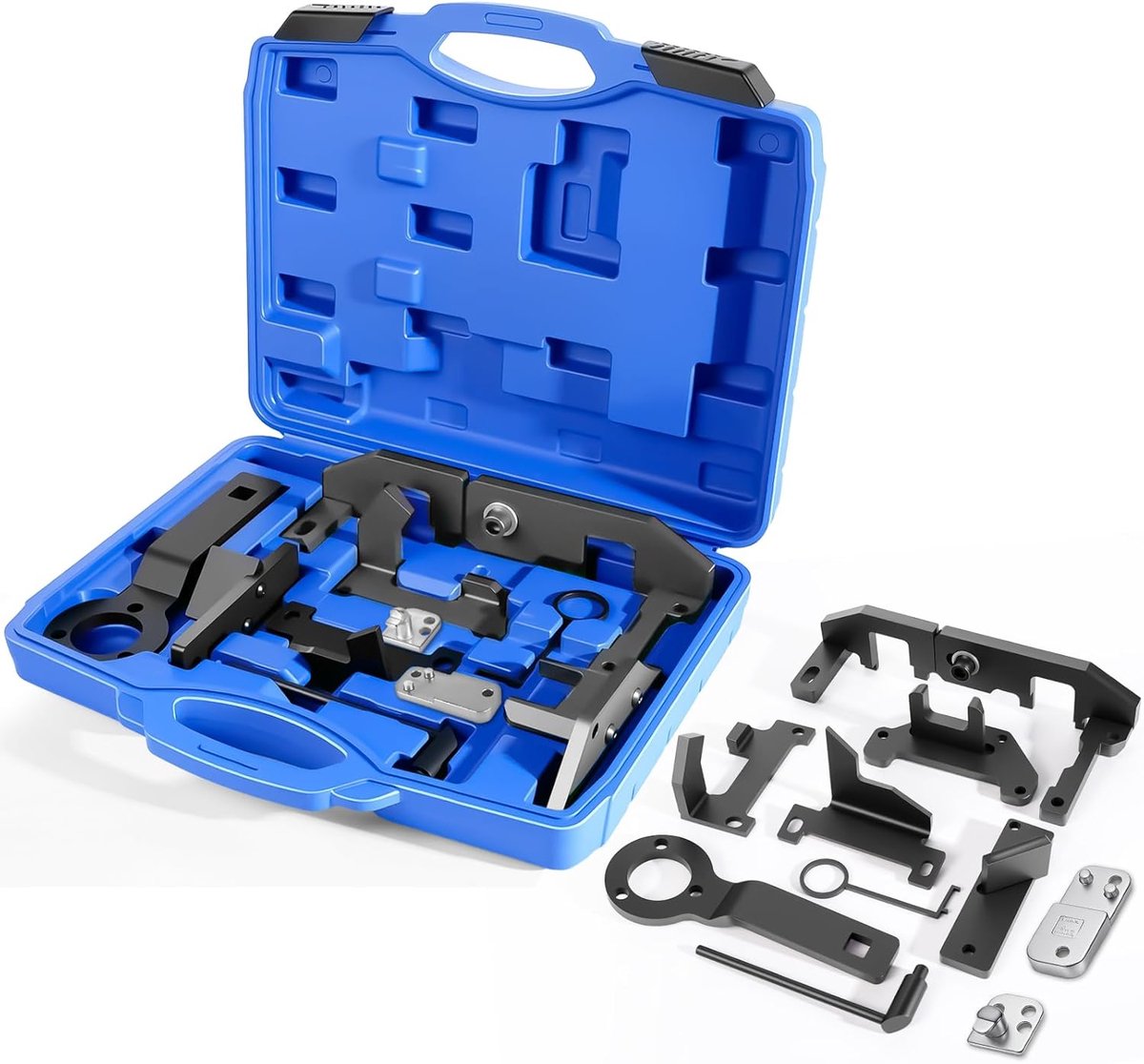 10-delig motortandriemgereedschap, motorinstelgereedschapset, compatibel met Peugeot, Citroen, Opel, voor 1.2 Vti (VVT) /GDI PureTech benzine, 109-2A, 0109-2B, 109-2C, 109-2D, G-0109-2E