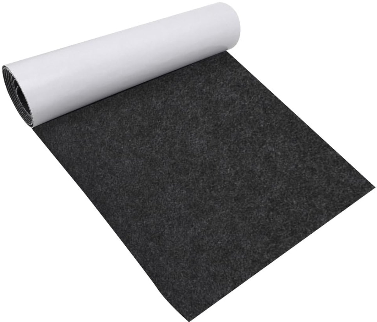 Vilt, zelfklevend, per meter, 40 x 220 cm, zelfklevende vilt, viltrol, zelfklevend, multifunctionele lijm, kleefvilt voor meubels, doe-het-zelf box liner, bekermat, fotolijst, 3 mm dik