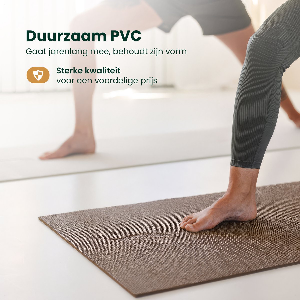 MindBaas - Yoga Mat (extra dik) - Donkergroen thumbnail 2