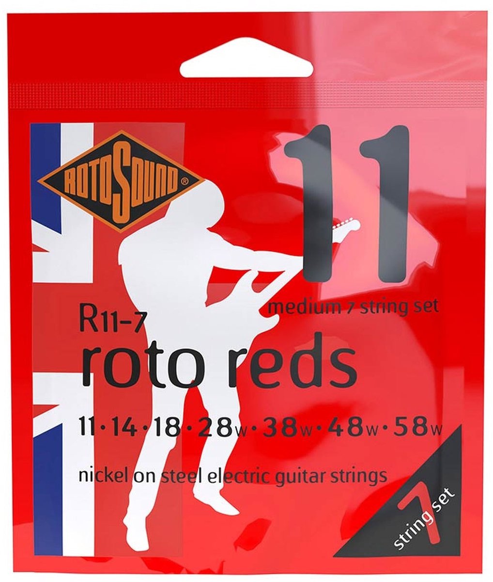 Rotosound R11-7 Roto Snarenset 7-Snarige Elektrische Gitaar 11-58