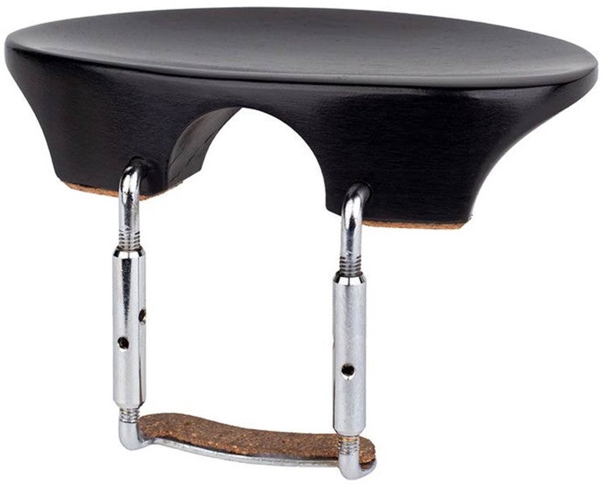 ELS CR-FL-12 violin chinrest 'Flesh'-model, 1/2, ebony