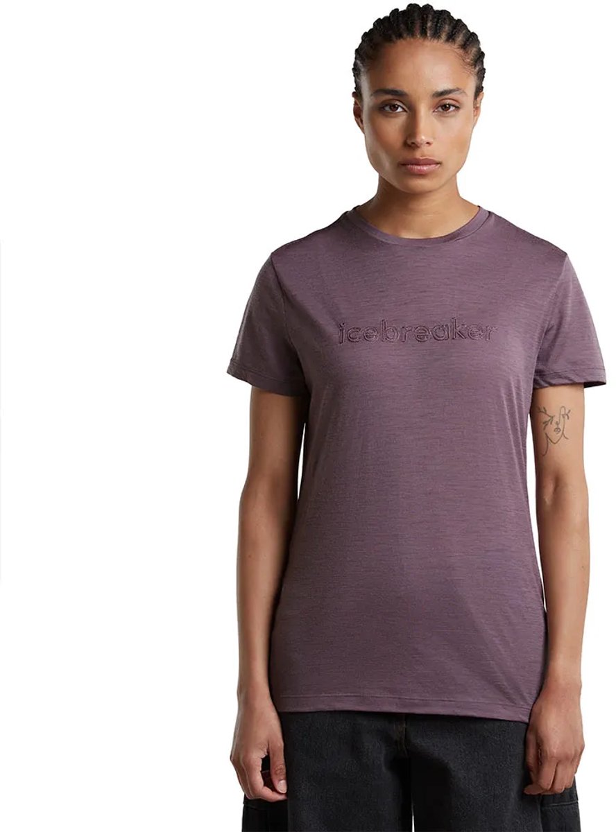 Icebreaker 150 Tech Lite Ibstitchline T-shirt Met Korte Mouwen Paars XS Vrouw