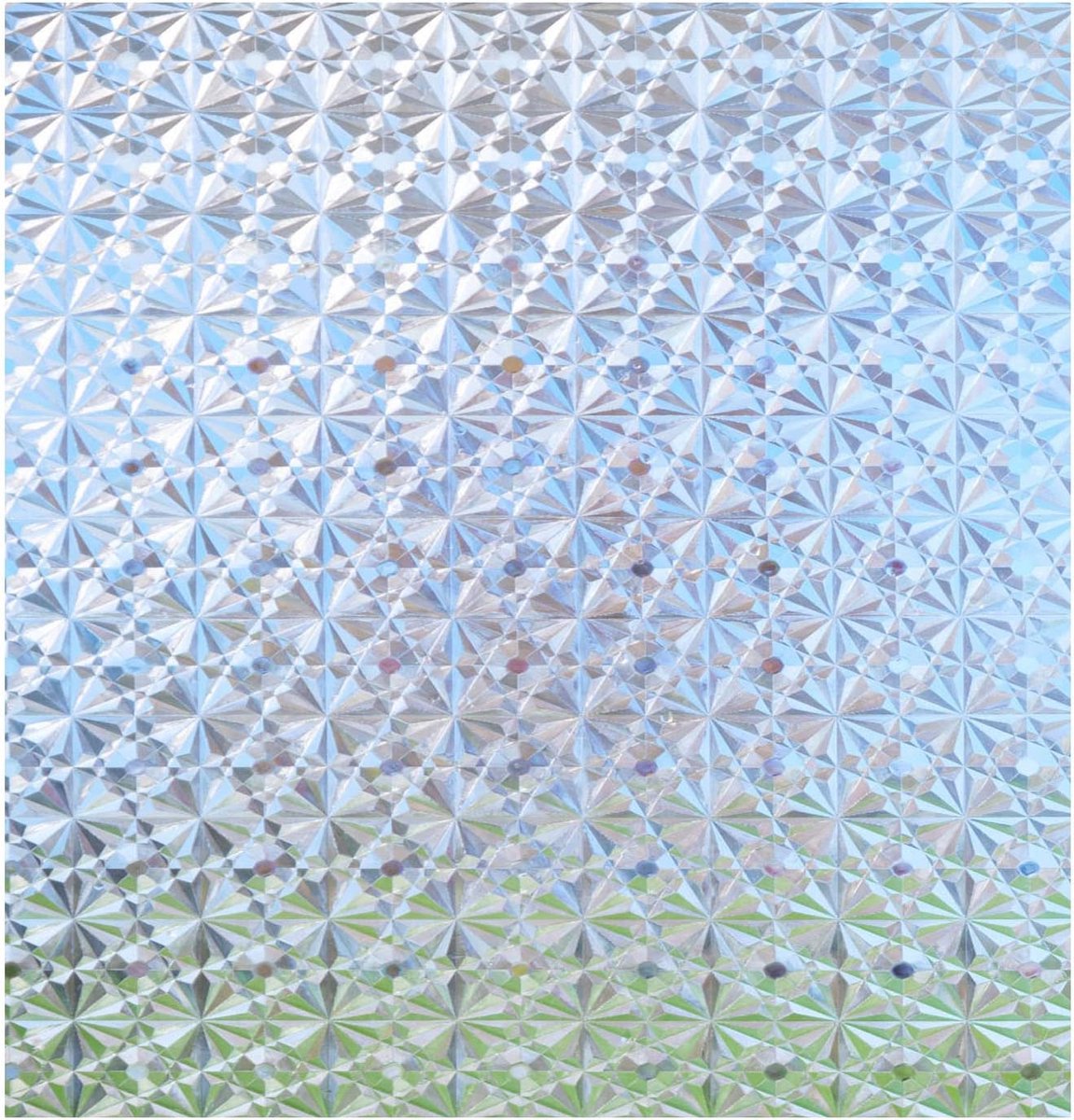 SnelShoppen - Retro Design 3D Effect Raamfolie Opaque Melkglas Folie Zonder Lijm Privacy Folie Goede Privacy Bescherming voor Badkamer, Thuis en Verga