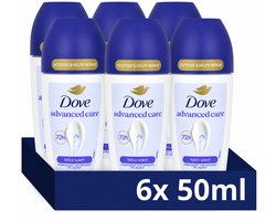 Dove Advanced Care Talco Scent Anti-Perspirant Roll-on – 0% Alcohol – 6 x 50 ml – 72 Uur Bescherming