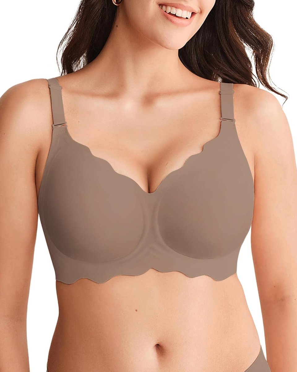 Gladde beha voor dames, zonder beugel, diepe V-hals, push-up, bralette, zacht, comfortabel, bustier