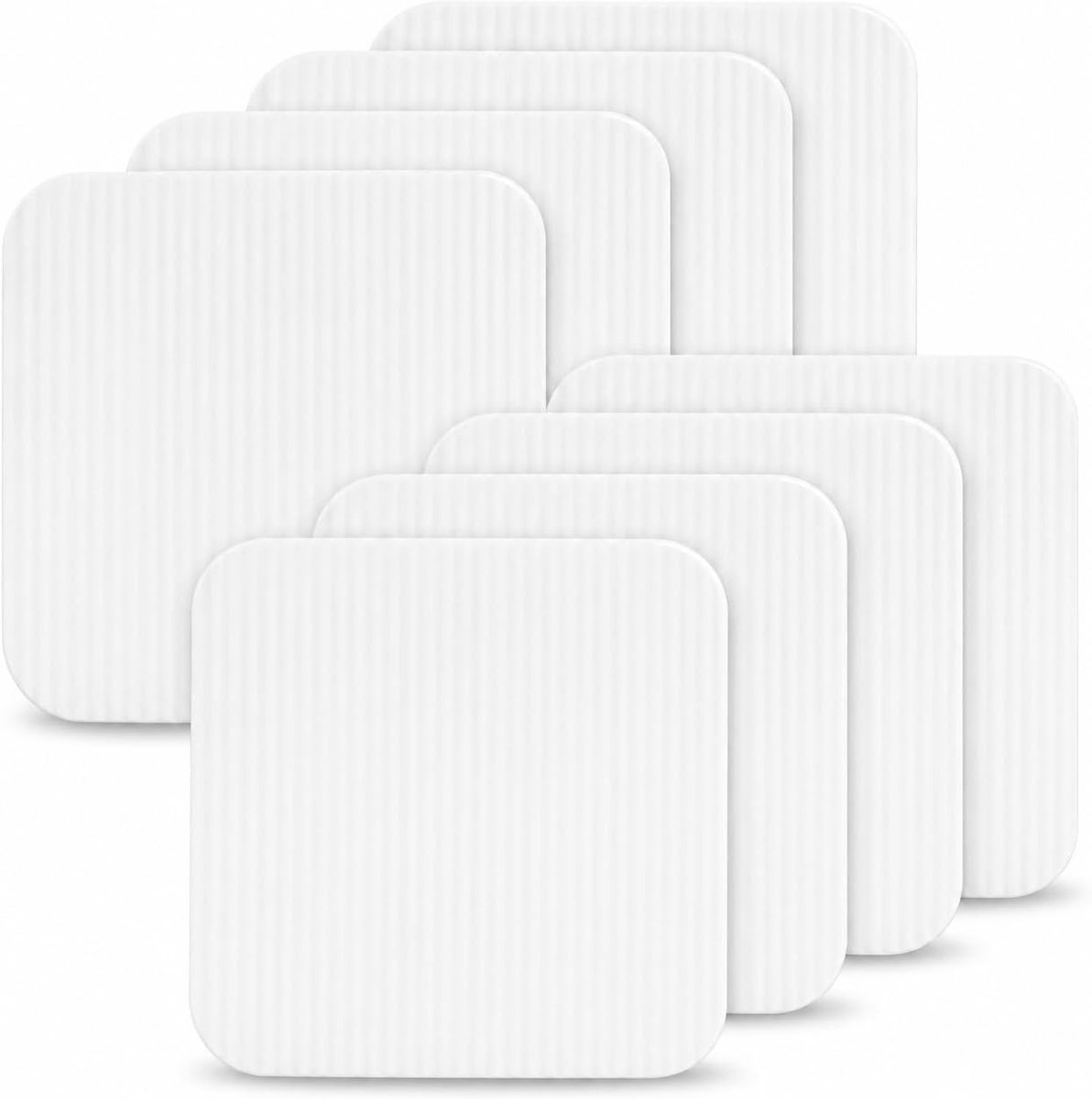 8 stuks antislipmatten, 10 x 10 cm, antislip, herbruikbaar, wasbaar, vacuümtech, antislip, tapijt voor tapijt, vloer, slaapkamer, keuken, badkamer