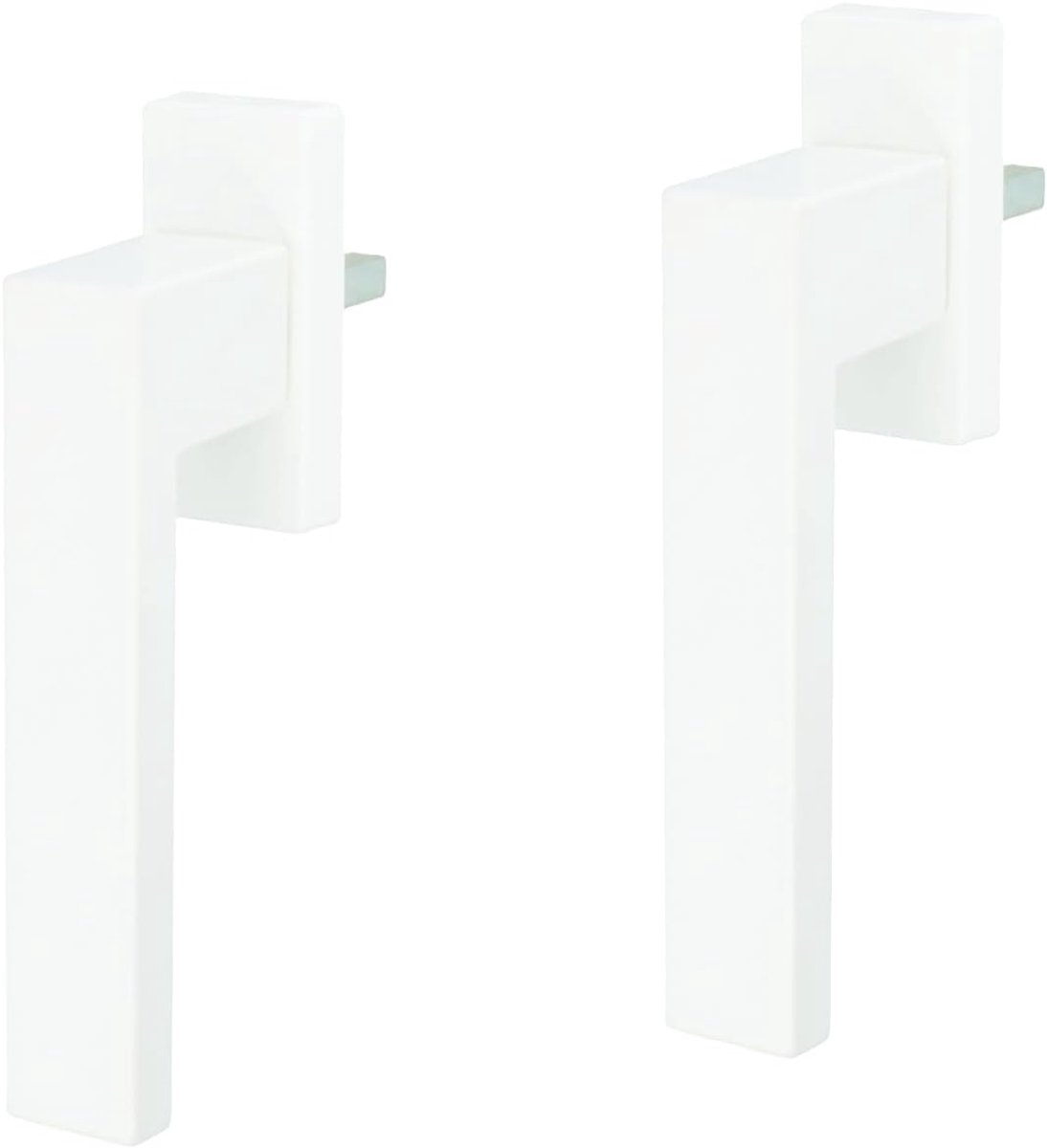 2-delig set van witte venstergreep rasterolie vensterolie van metaal 45° rastering exclusief ontwerp RAL9016