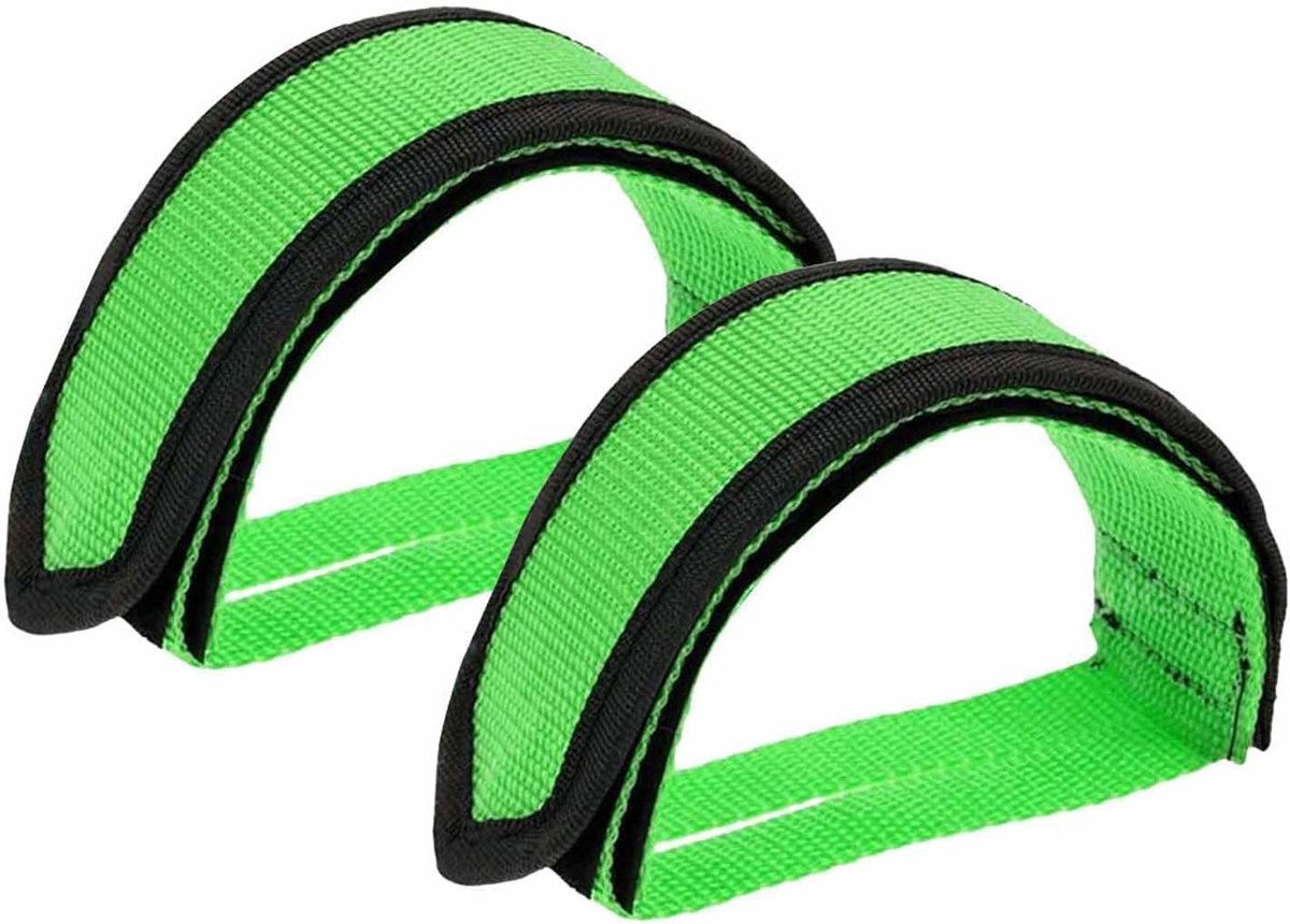 2 stuks verstelbare pedaalriemen - universele nylon voethouders met dubbelzijdige klittenbandsluiting - veilig antislip ontwerp voor MTB/hometrainers - Beginner Cycling Essentials