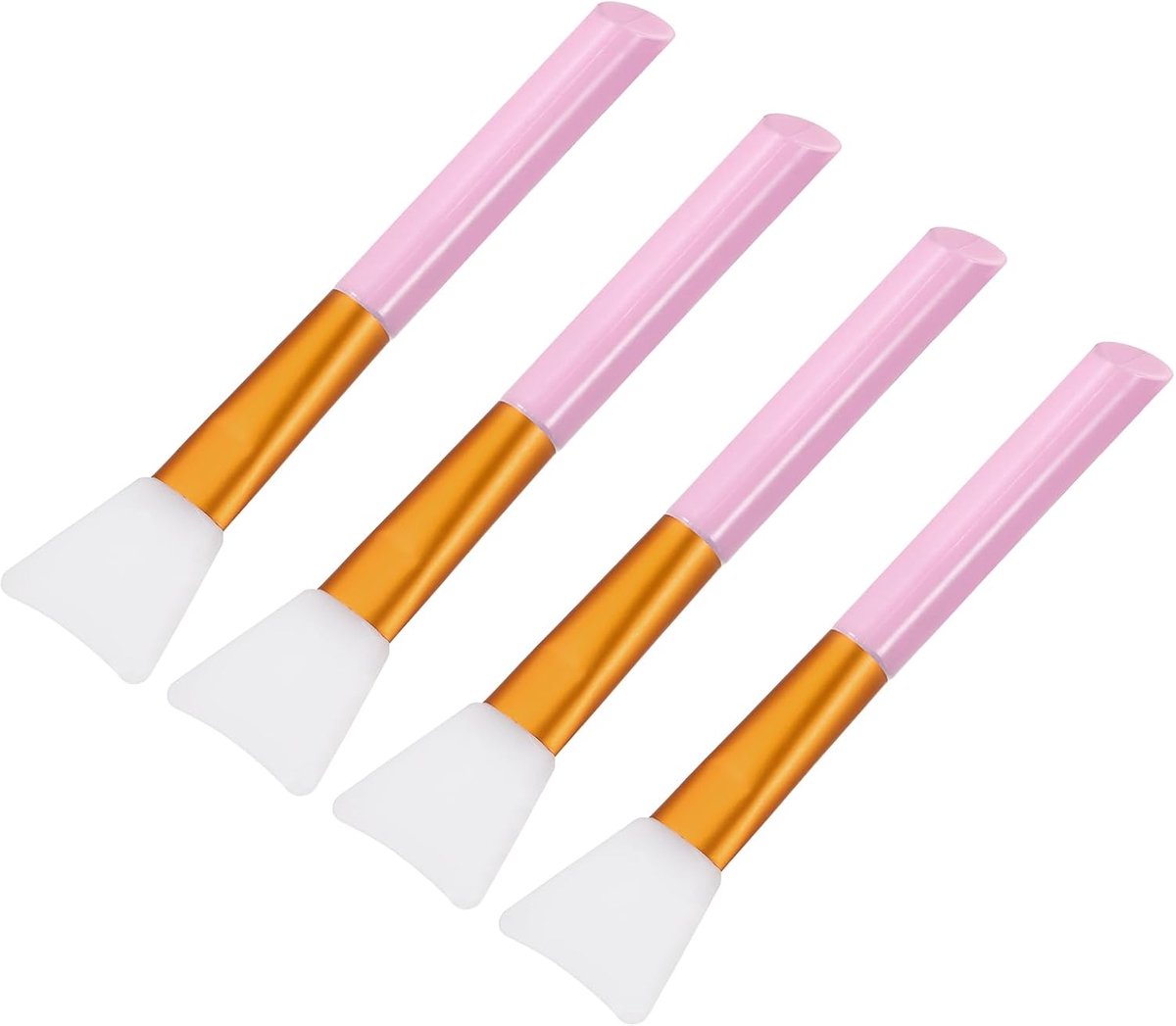 Siliconen epoxykwast roze applicator DIY penseel voor het maken van epoxybekers, verpakking van 4