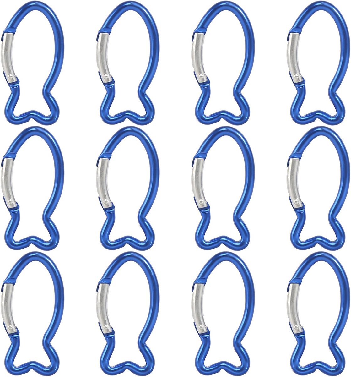 Duty Caribeaners, 12 stuks visklimmen karabijnhaken, aluminium snel hangende karabijnhaak, stalen clipgesp, outdoor wandelaccessoires voor klimmen
