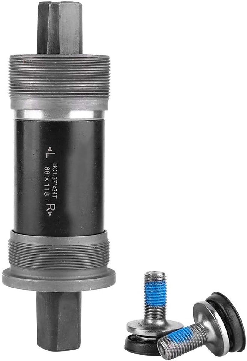 5 Size Vierkante Taper Trapas, Fiets Trapas Vierkante Gat Crank Axis 68x118/120/122.5/124.5/127.5mm Verzegelde Lagers Fietsonderdelen voor Vierkante Taps Spindel Crank