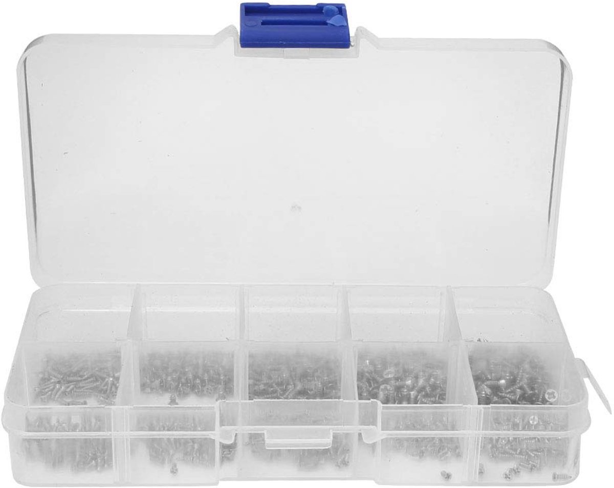 Zelftappende Kruiskopschroeven Set 1000 Stuks M1 M1.2 M1.4 M1.7 voor Elektronica Reparatie Hoge Sterkte