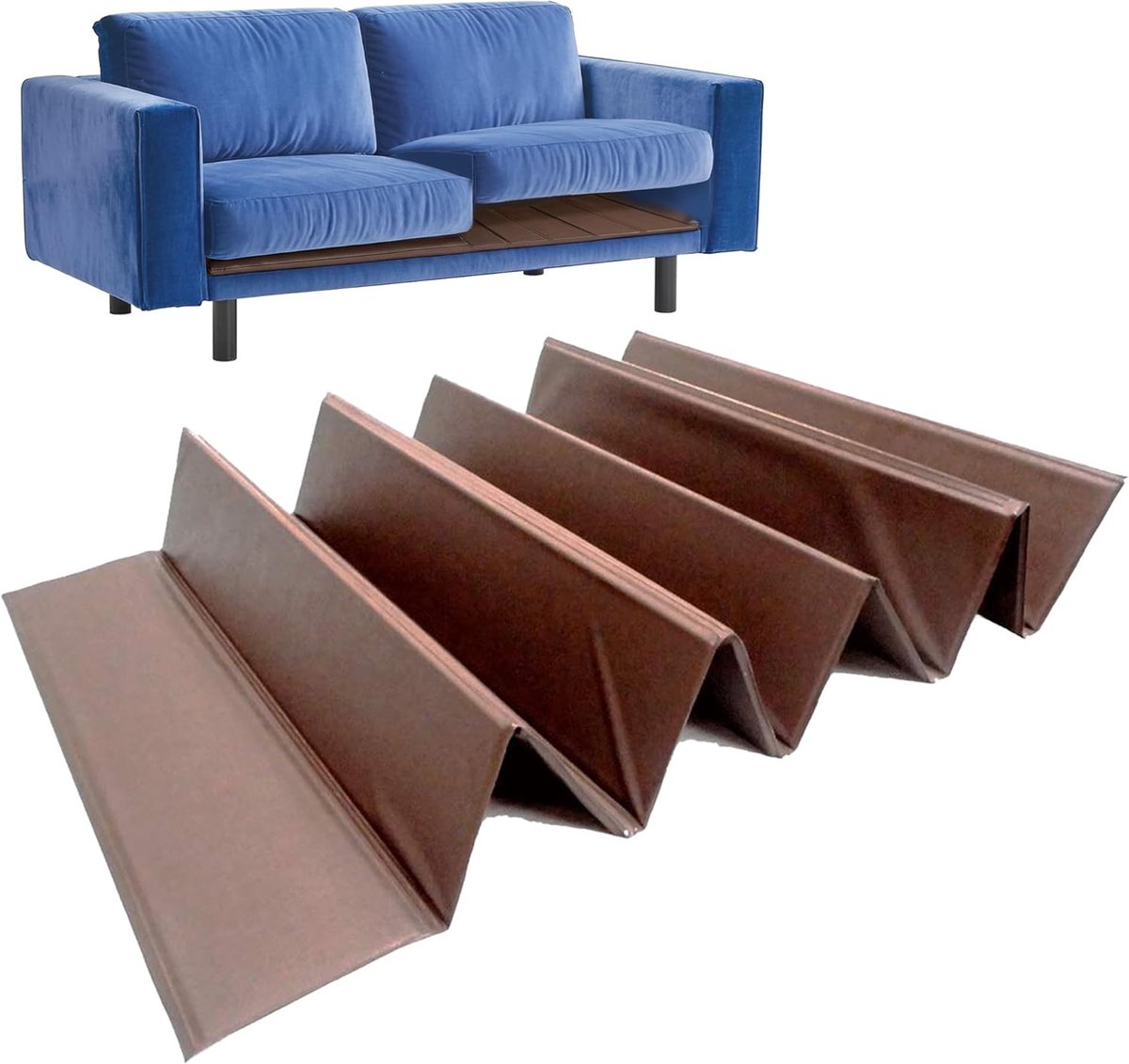 Sinkbescherming voor bank met 3 zitplaatsen of 90x120 matras, houtvezel Two_Seats
