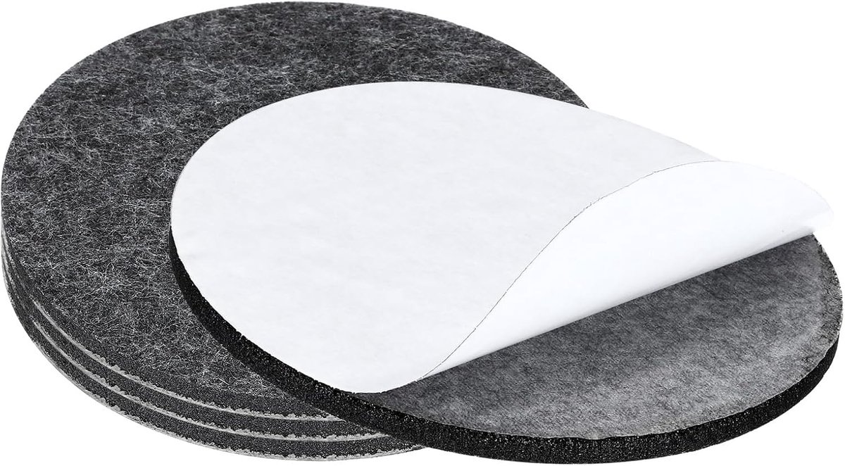 4 inch diameter vilten meubelpads, 4 stuks 1/5 inch dikke lampvoet vilt ronde zachte zelfklevende antislip anti-kras rug vilten vloerbeschermer voor lamp meubels doe-het-zelf ambacht,
