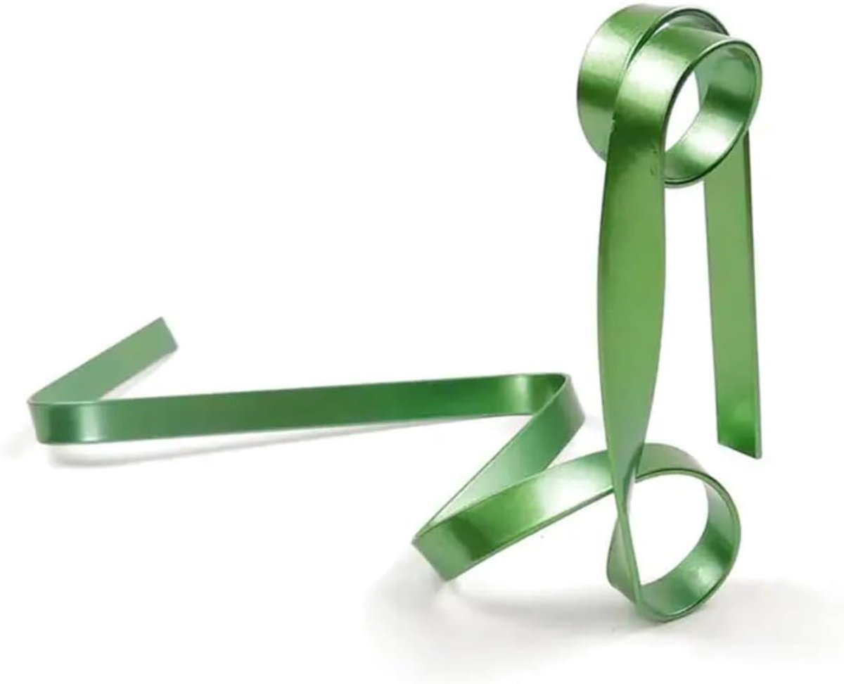 Wijnrek in bandlook van staal, klassieke wijnstandaard (groen)