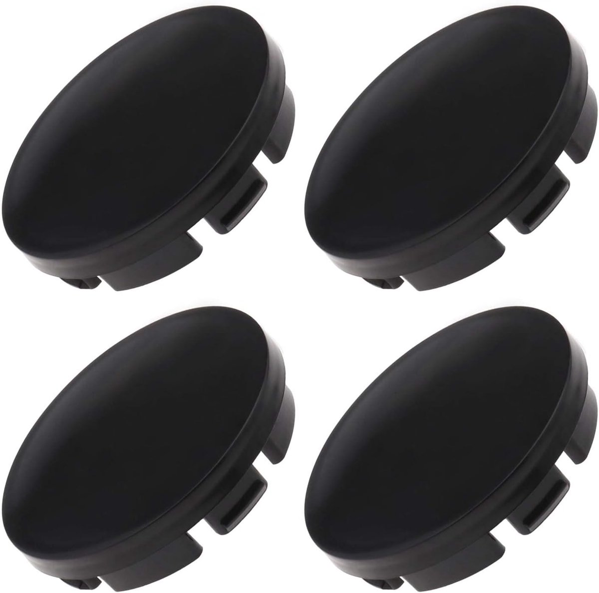 4 STUKS Auto Auto Wielnaafafdekkingen Voor & Achter Hub Covers Zwart ABS Fit voor 53mm Wielnaaf Center Gat Diameter Voertuig Vervanging Accessoires