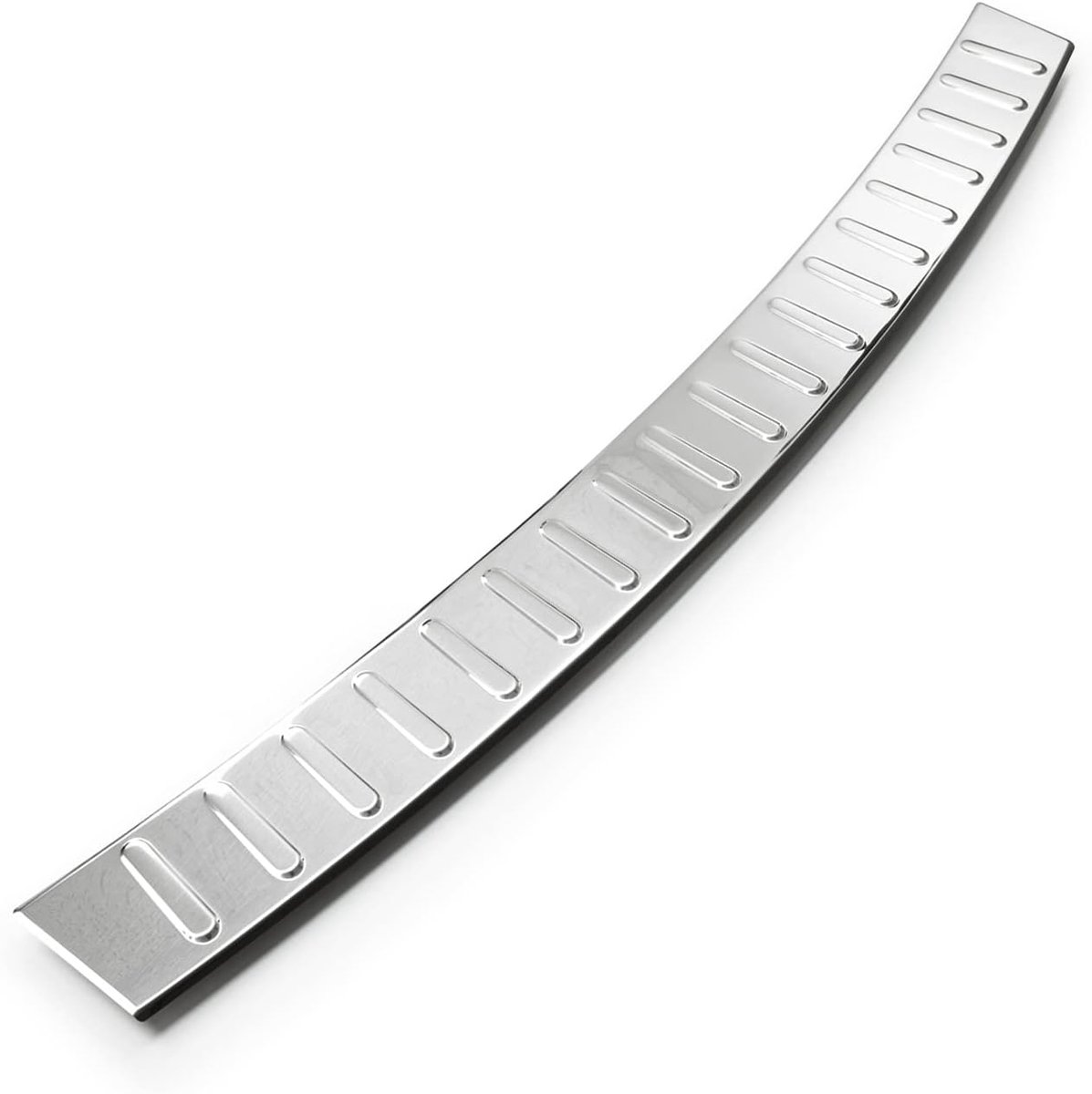teileplus24 L507 Achterbumperprotector gemaakt van V2A RVS met afschuining