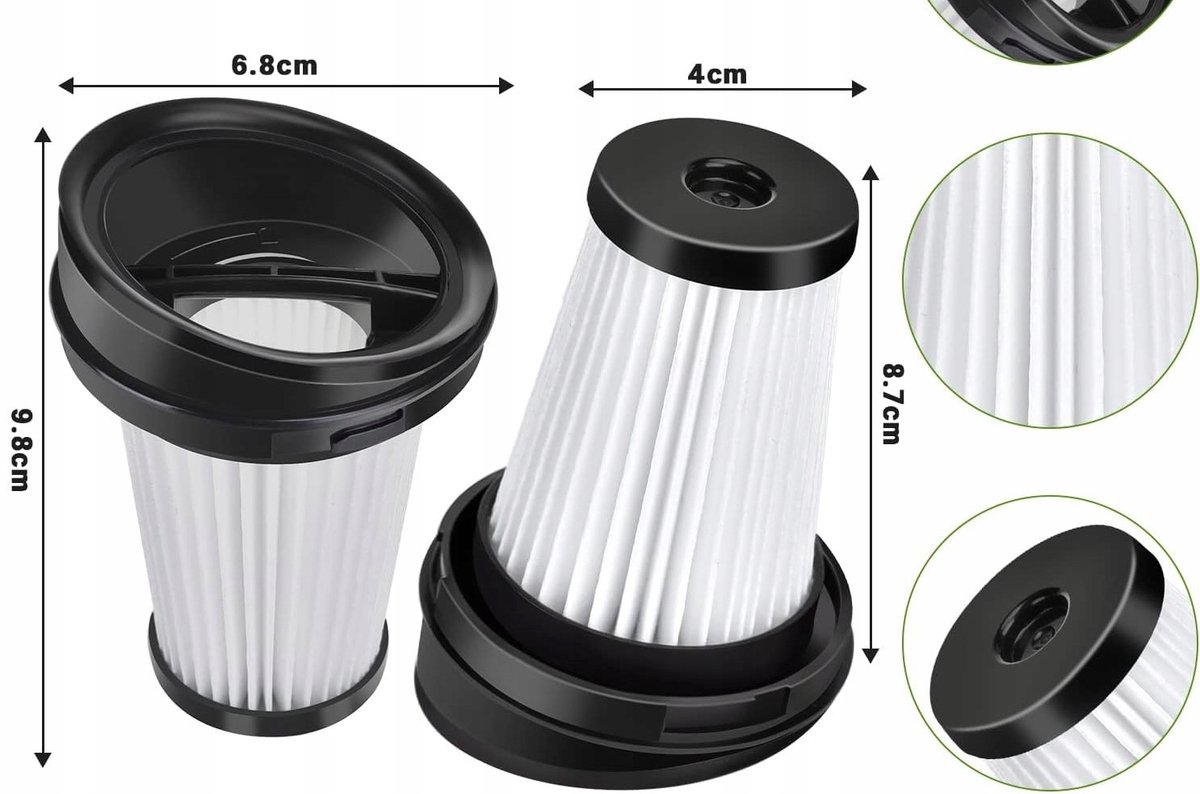AreoSe - HEPA-filter voor GRUNDIG VCH 96 98 GORENJE SVC144 180 216 - 1 stuk