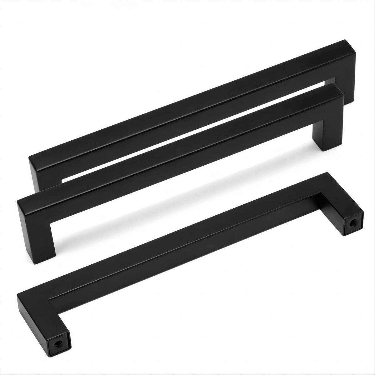 10 stuks meubelgrepen, 128 mm, zwart, keukengrepen, van roestvrij staal, kastgrepen met schroeven, deurgrepen, meubelgreep, keukengreep, kastgrepen voor lade, kast, meubels