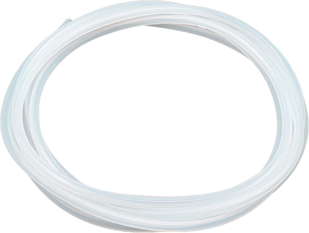 3 mm ID x 6 mm OD, 1,5 meter, voor levensmiddelen geschikte slangen, flexibele siliconenslang, helder, water lucht, slangen voor pompen