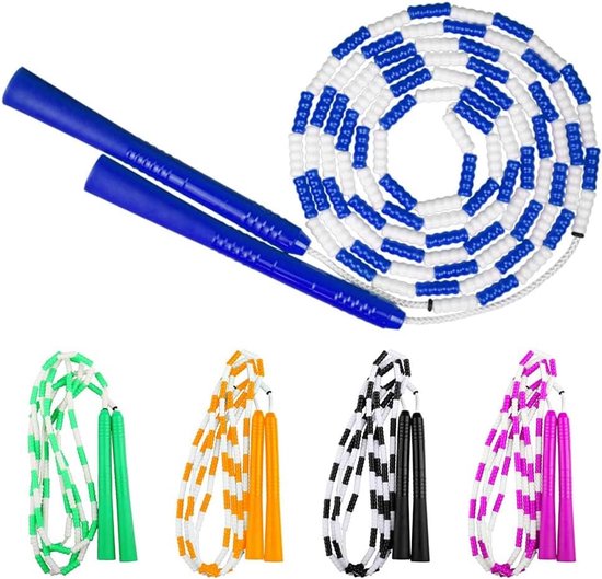 Springtouw, Springtouw voor Volwassenen en Kinderen, PVC Kralen Nylon, Verstelbare Lengte voor Alle Leeftijden — afbeelding 2