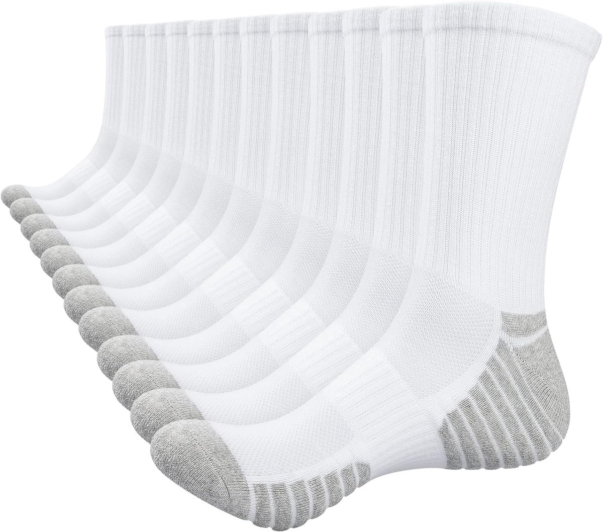 Sokken Heren Dames 43-46 35-38 39-42 47-50, Katoen Winter Sneaker Sokken, Warme Thermo Dikke Sportsokken Damessokken Tennissokken Werksokken Wintersokken Thermosokken Loopsokken 6 Paar