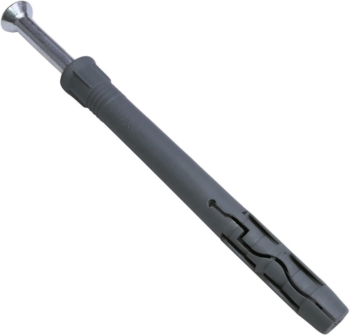 - C57464 - Set met 20 nagelpluggen Ø 10 x 100 mm + 20 schroeven Ø 7 x 105 mm met gefreesde kop - voor bevestiging van beton/baksteen/cementblok