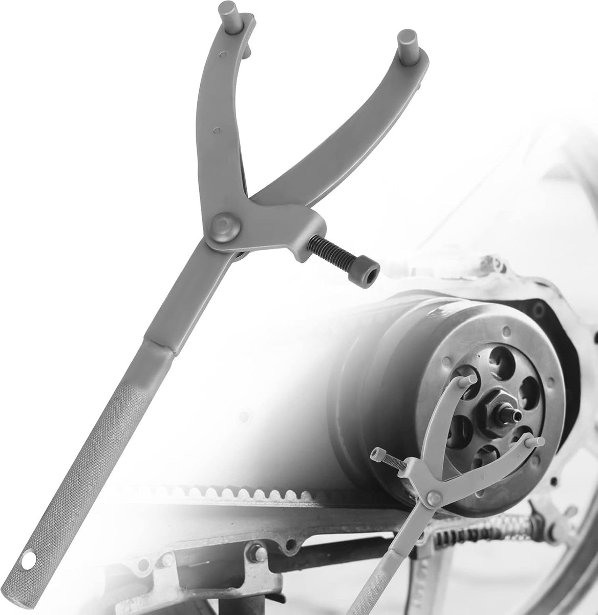 type koppelingssleutel, motorfiets riem variator koppelingssleutel, verstelbare koppelingssleutel voor het aandraaien, installeren en verwijderen van motorfiets accessoires