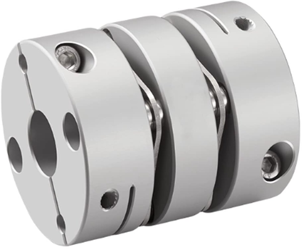koppeling aluminiumlegering dubbele membraanklem motoraskoppeling D26L30 (verschillende binnendiameter) 10 * 10