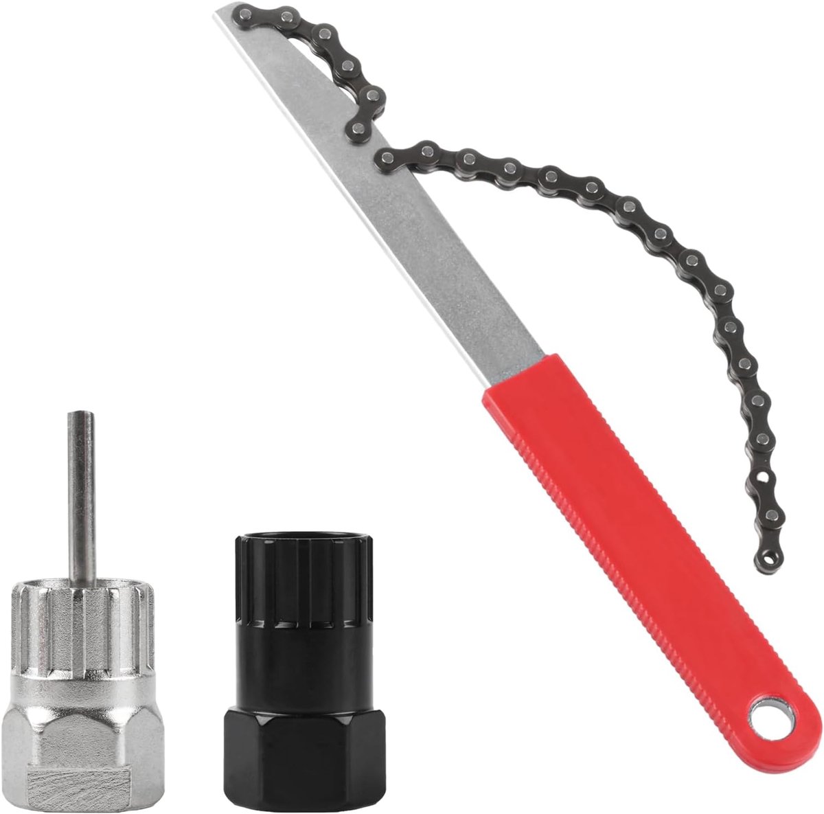 Kettingzweep met tandwieltrekker, demontagegereedschap voor fietskette, kettingzweep en cassettetrekker voor 7, 8, 9, 10, 11, 12 versnellingen