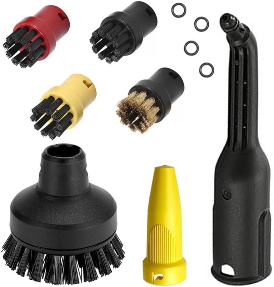 Stoomaccessoiresets voor Karaher SC1 SC2 SC3 SC4 SC5 Ronde borstelset en stoomreiniger Krachtig mondstuk