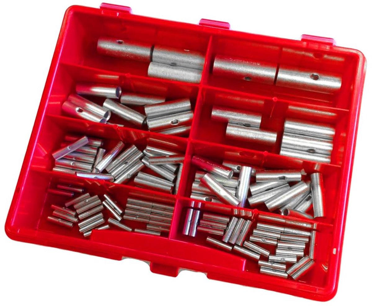 KALI-1532 assortimentsdoos stootverbinders 0,25-50 mm² | Stootverbinderset voor elektrische geleiders in diverse maten, temperatuurbereik van -55 tot +125 graden Celsius