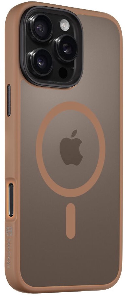 Tactical hoesje - Geschikt voor iPhone 16 Pro Max - Mocha Mousse