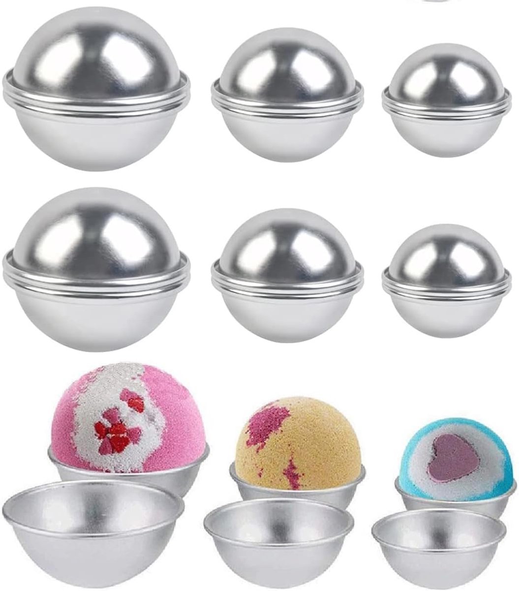 15 stuks badbom, metalen badbom, voor bruiloft, verjaardag, feest of kerstgebak, handgemaakte knutselzeep (3 maten)